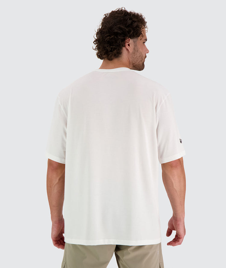 Best men's oversize t-shirt for training#color_white