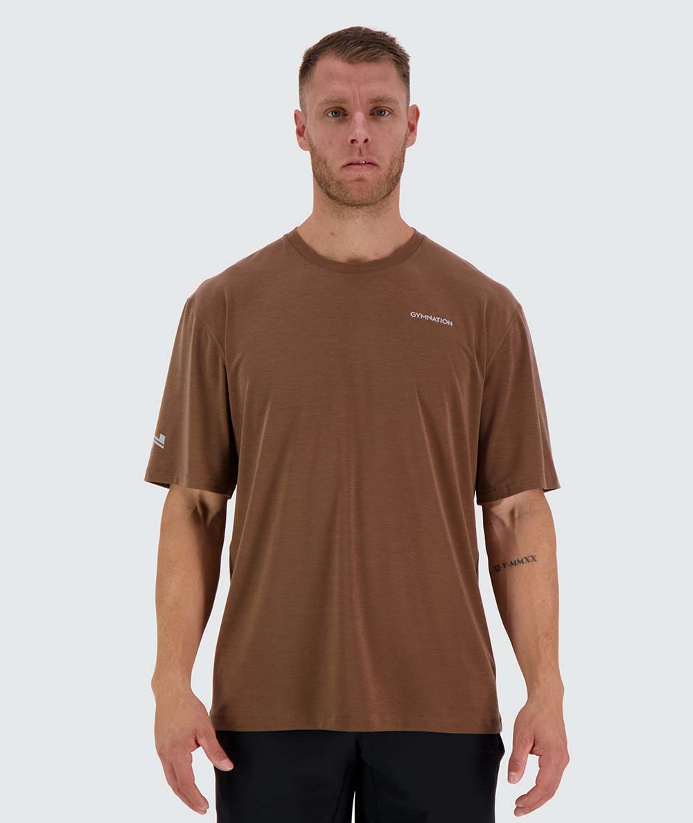 loosefit t-shirt, Model 182 cm / size L#color_espresso