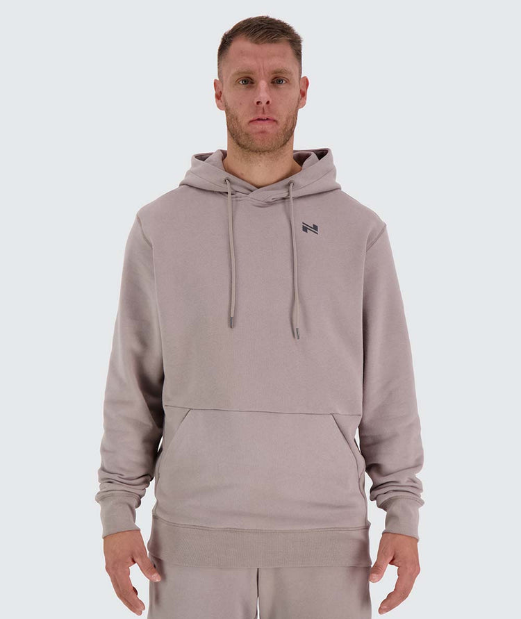 mens sweater hoodie, Model 182 cm / size M#color_sand