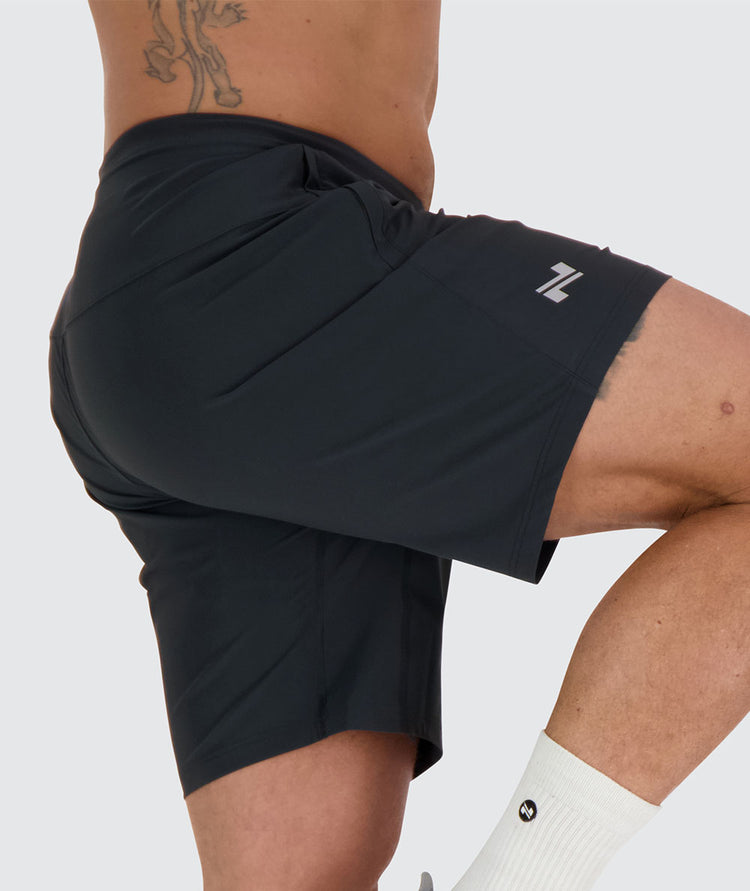 men's training shorts#color_dark-grey