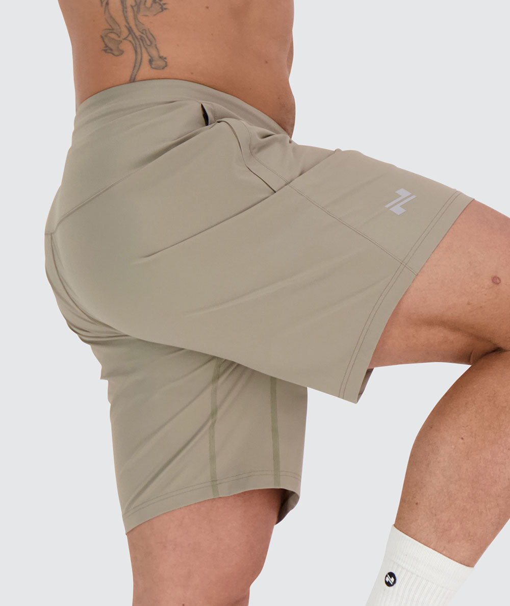 men's training shorts#color_sand