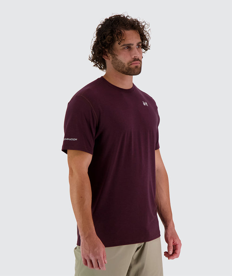 Men's Training T-shirt #color_wine-red