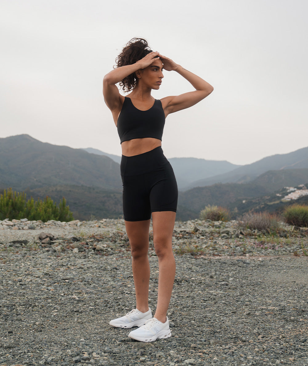 Supersoft V-neck Bra, gymnation#color_black