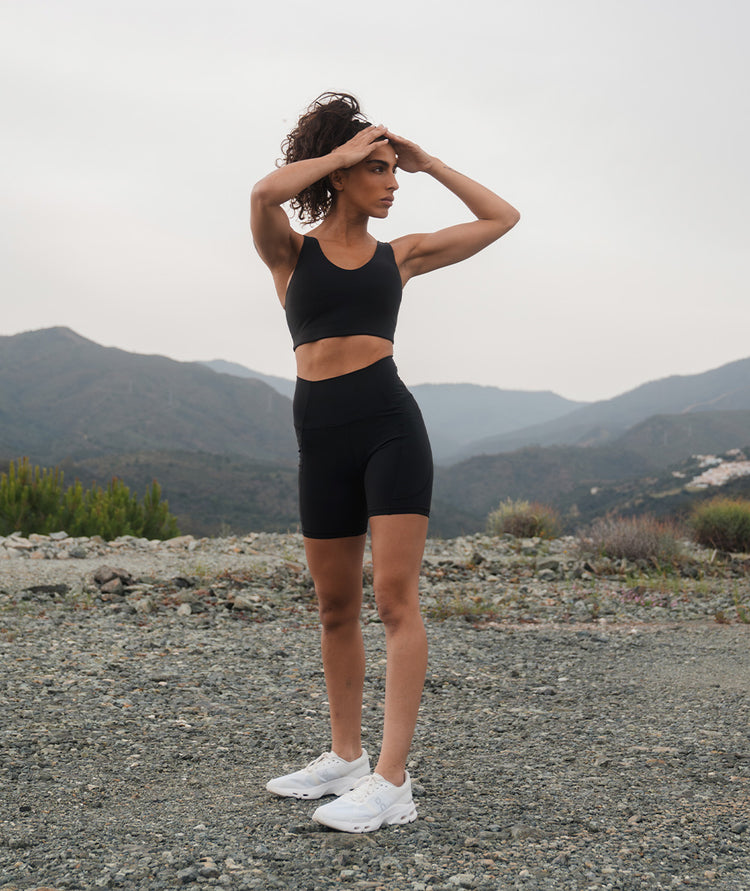 Supersoft V-neck Bra, gymnation#color_black