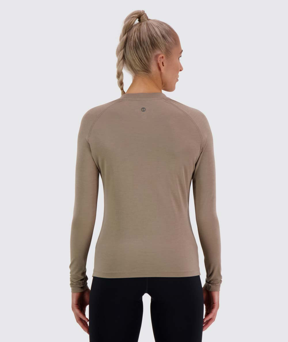 Women's Training Long-Sleeve #color_sand