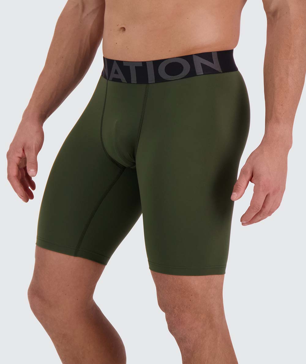 Men's baselayer shorts #color_army-green