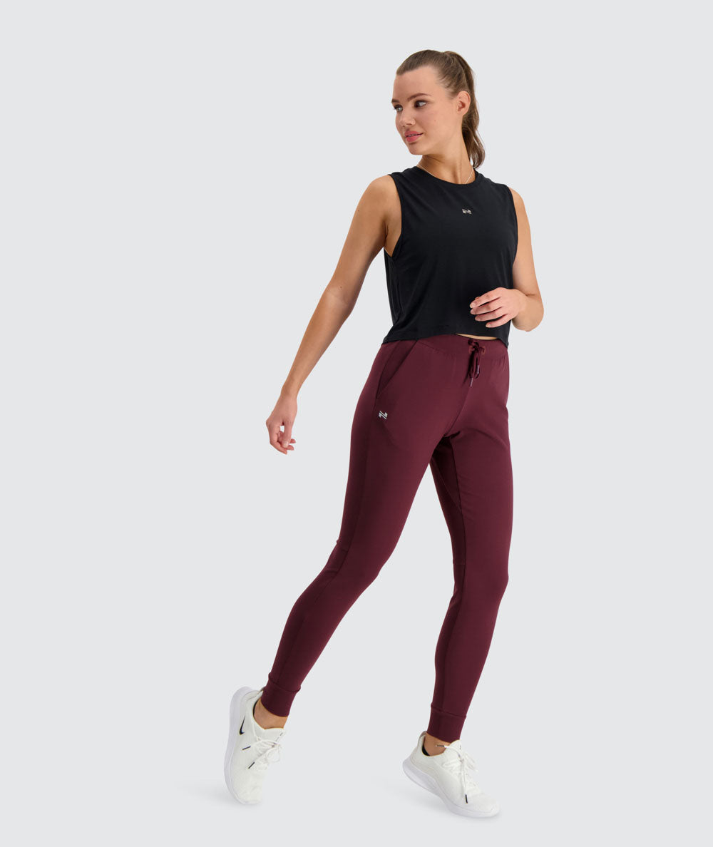 Women's Training Joggers #color_wine-red